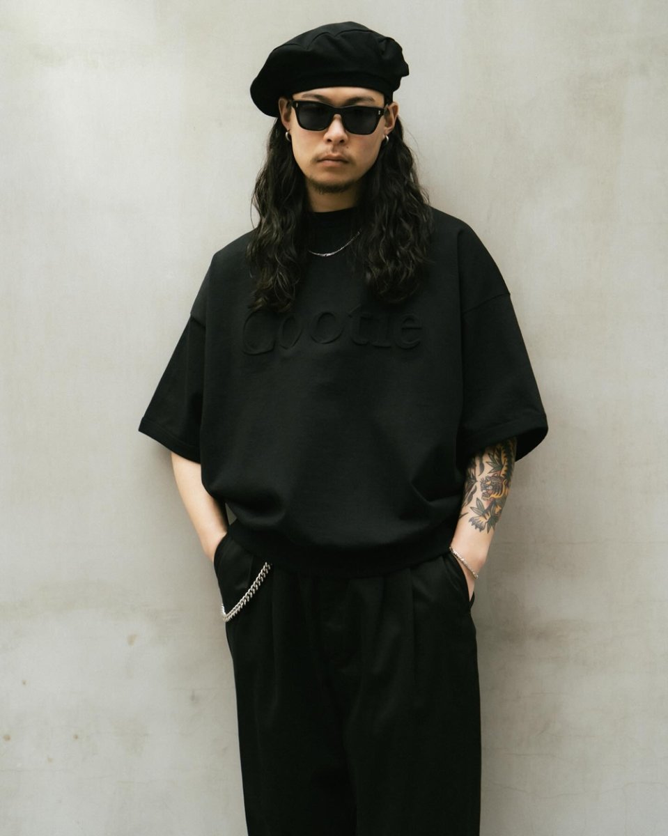 画像4: COOTIE PRODUCTIONS/Plaited Jersey Beret（Black）［ジャージベレー-26春夏］ (4)