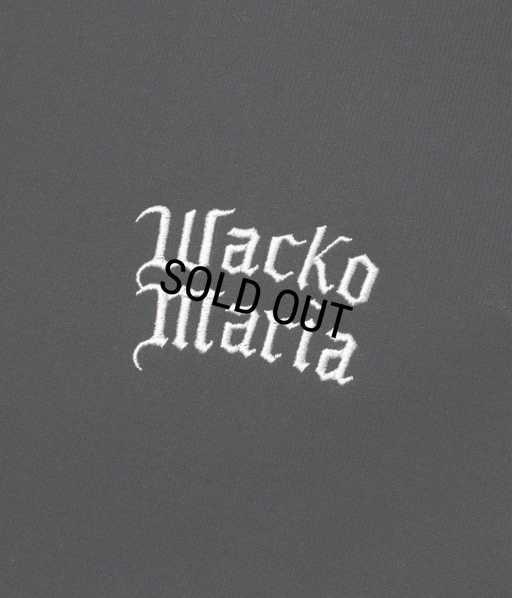 画像4: WACKO MARIA/HEAVY WEIGHT ZIP HOODED SWEAT SHIRT（BLACK）［ジップアップパーカー-26春夏］ (4)