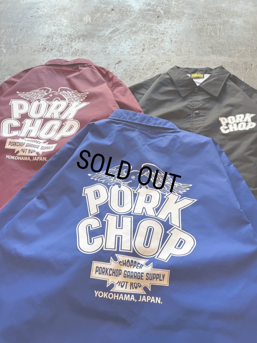 画像8: PORKCHOP/WP BIG LOGO COACH JKT（BURGUNDY）［ウイングポークビッグロゴコーチJKT-26春夏］ (8)