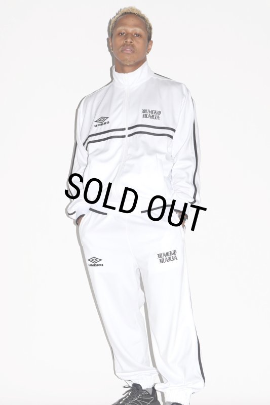 WACKO MARIA/UMBRO / JERSEY TRACK PANTS（WHITE）［ジャージトラック