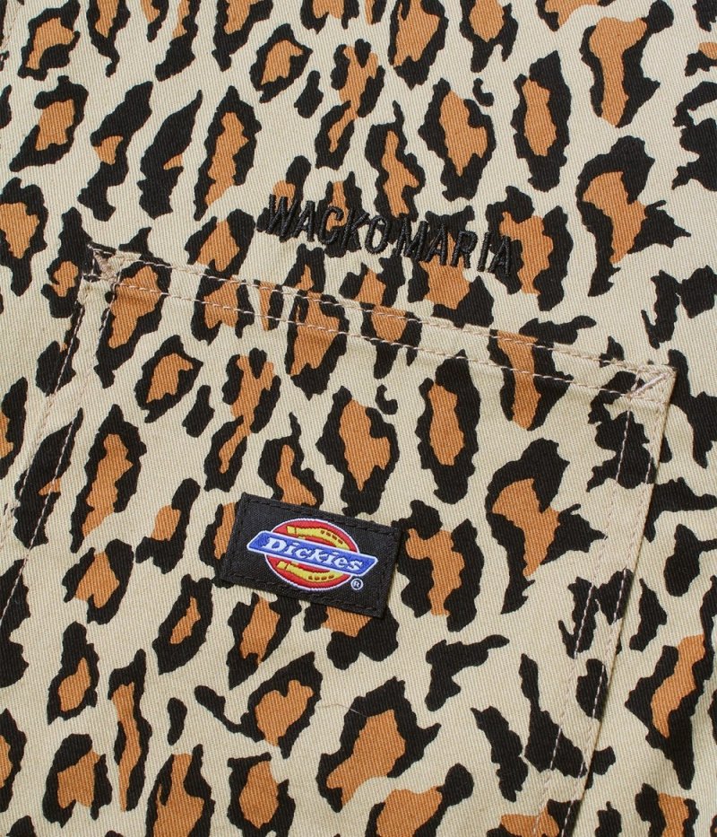 画像2: WACKO MARIA/DICKIES / LEOPARD COVERALL（BEIGE）［レオパードカバーオール-26春夏］