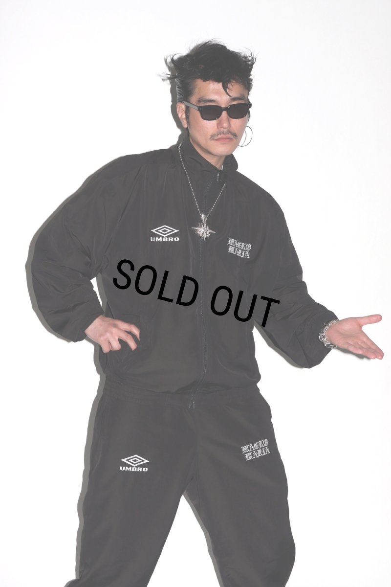 画像3: WACKO MARIA/UMBRO / NYLON TRACK JACKET（BLACK）［ナイロントラックJKT-26春夏］ (3)