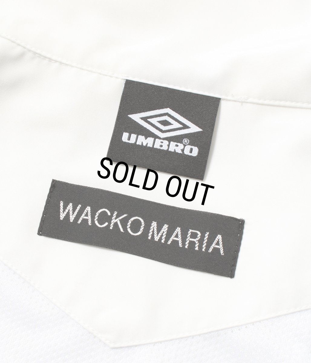 画像5: WACKO MARIA/UMBRO / NYLON TRACK JACKET（WHITE）［ナイロントラックJKT-26春夏］ (5)