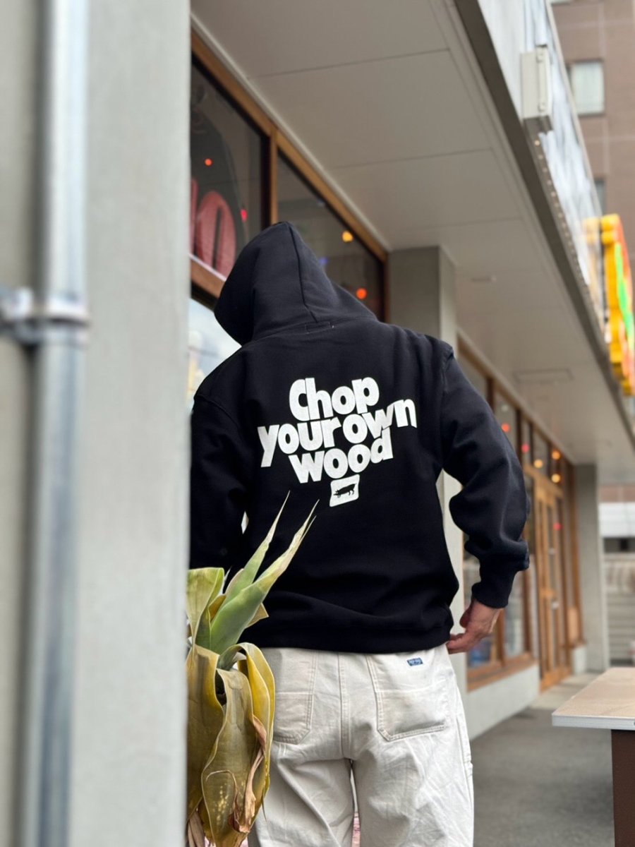画像6: PORKCHOP/CYOW HOODIE（BLACK）［プルオーバーパーカー-26春夏］ (6)