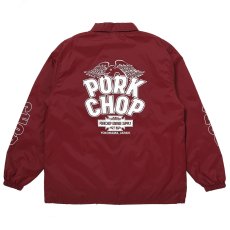 画像1: PORKCHOP/WP BIG LOGO COACH JKT（BURGUNDY）［ウイングポークビッグロゴコーチJKT-26春夏］ (1)