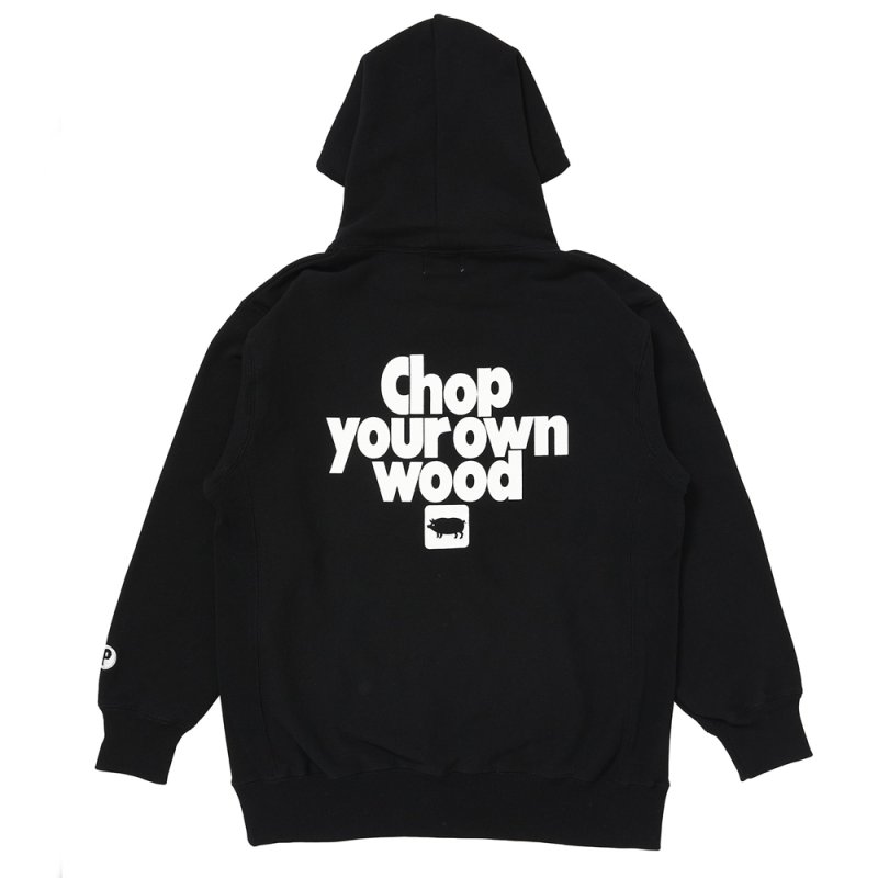 画像2: PORKCHOP/CYOW HOODIE（BLACK）［プルオーバーパーカー-26春夏］