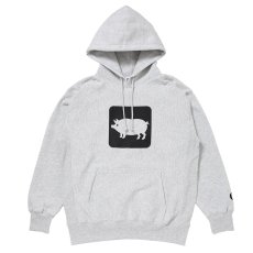 画像2: PORKCHOP/CYOW HOODIE（ASH）［プルオーバーパーカー-26春夏］ (2)