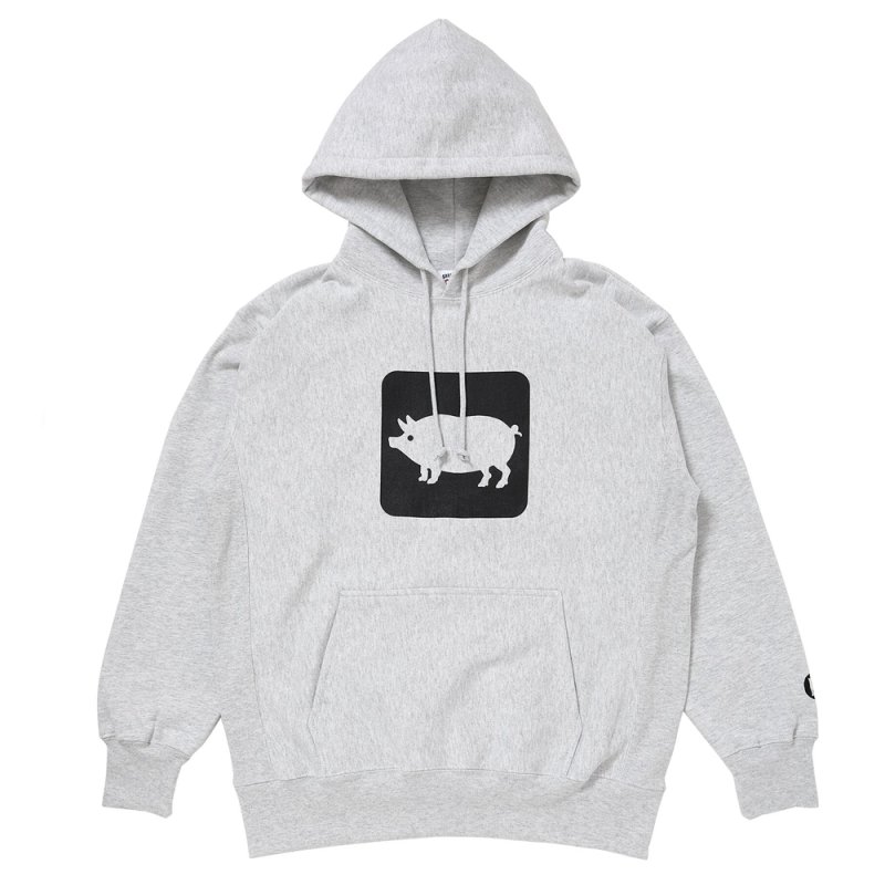 画像1: PORKCHOP/CYOW HOODIE（ASH）［プルオーバーパーカー-26春夏］