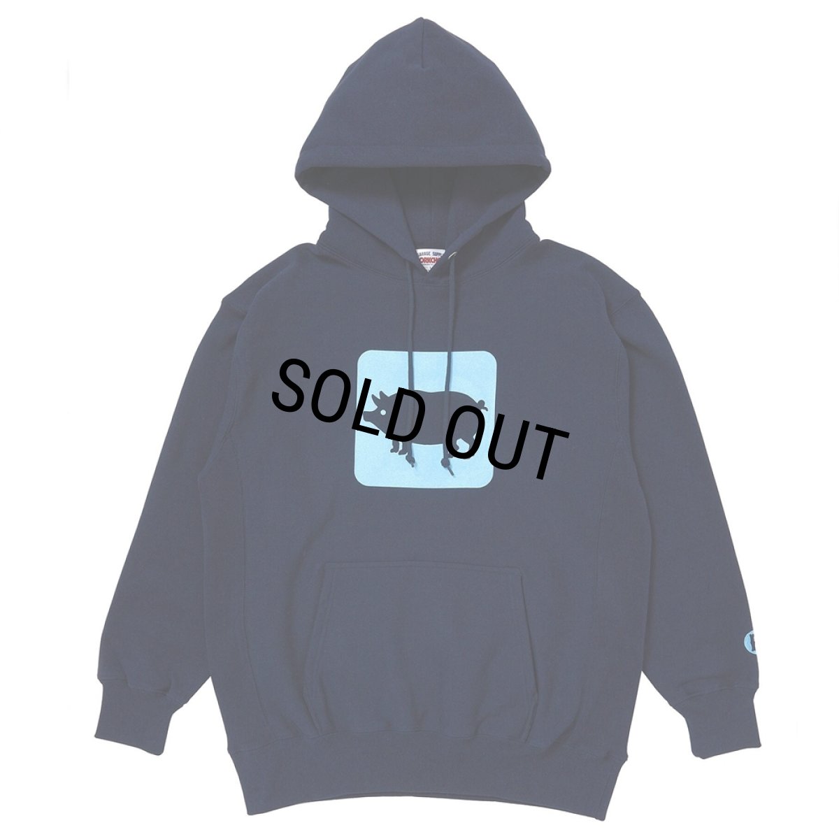 画像2: PORKCHOP/CYOW HOODIE（NAVY）［プルオーバーパーカー-26春夏］ (2)