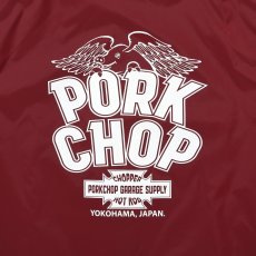 画像6: PORKCHOP/WP BIG LOGO COACH JKT（BURGUNDY）［ウイングポークビッグロゴコーチJKT-26春夏］ (6)