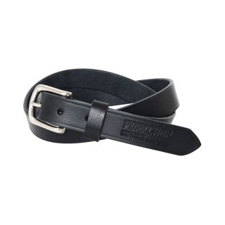PORKCHOP/LEATHER BELT 01（BLACK）［レザーベルト-26春夏］ - JONAS