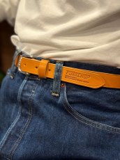 画像8: PORKCHOP/LEATHER BELT（CAMEL）［レザーベルト-26春夏］ (8)