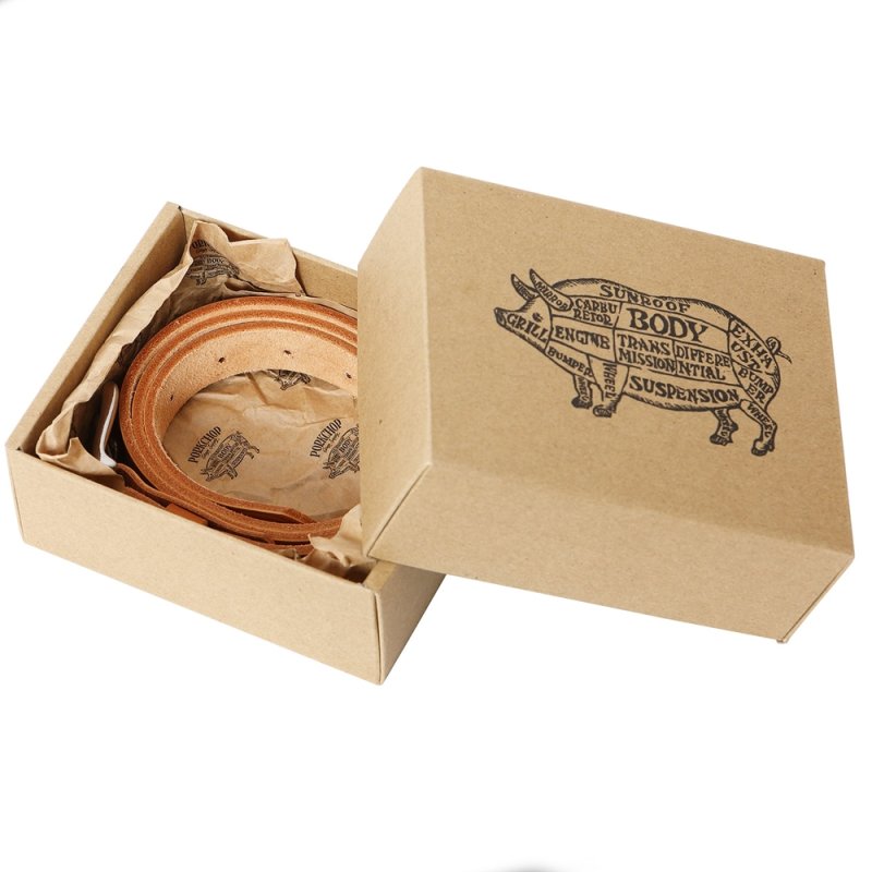 画像2: PORKCHOP/LEATHER BELT（CAMEL）［レザーベルト-26春夏］