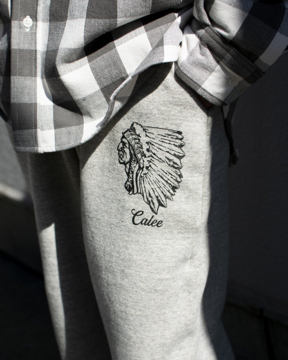 画像4: CALEE/TOMPKIN'S LOOP TYPE 40'S SWEAT RELAX PANTS（VINTAGE GRAY）［スウェットリラックスパンツ-26春夏］ (4)