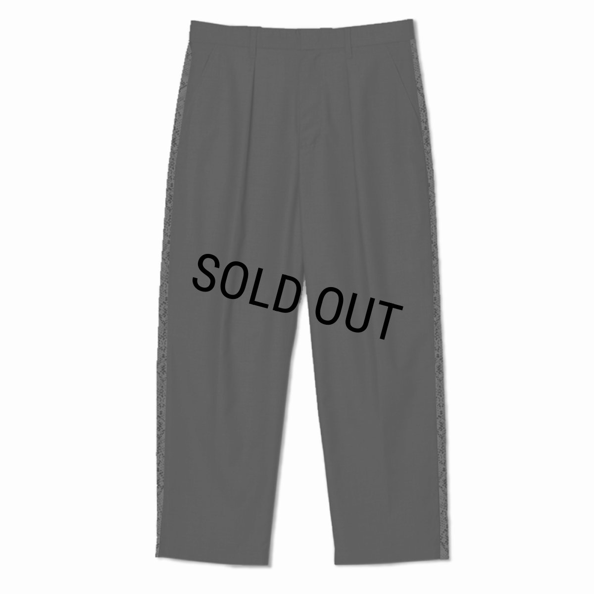 画像2: 【30%OFF】BUENA VISTA/Side line python pants（BLACK）［サイドラインパイソンパンツ-26春夏］ (2)
