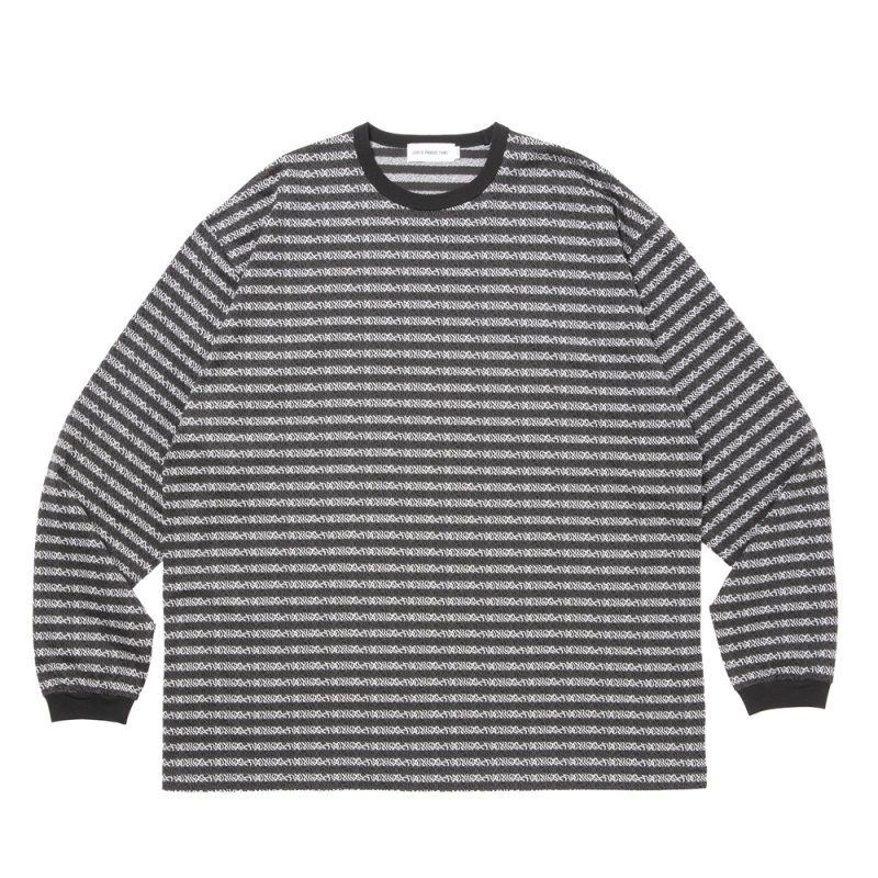 画像1: COOTIE PRODUCTIONS/Supima Jacquard Border L/S Tee（Black）［ジャガードボーダー長袖T-26春夏］