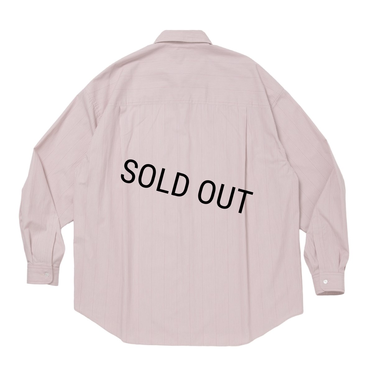 画像2: COOTIE PRODUCTIONS/Stripe Broad L/S Shirt（Pink）［ストライプブロードシャツ-26春夏］ (2)