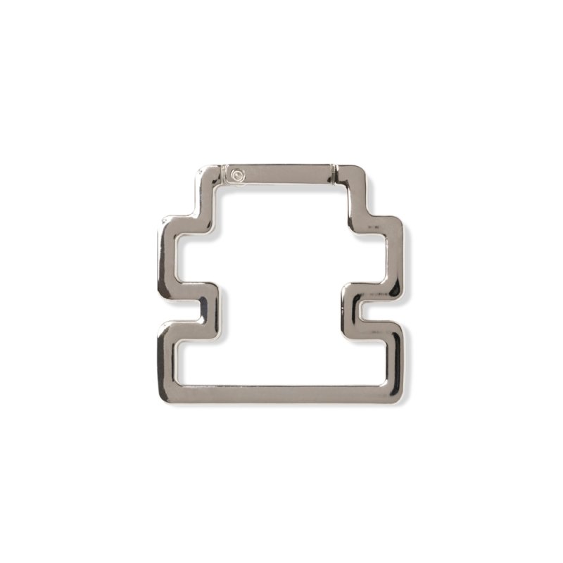 画像2: BlackEyePatch/OG LABEL SHAPED CARABINER（SILVER）