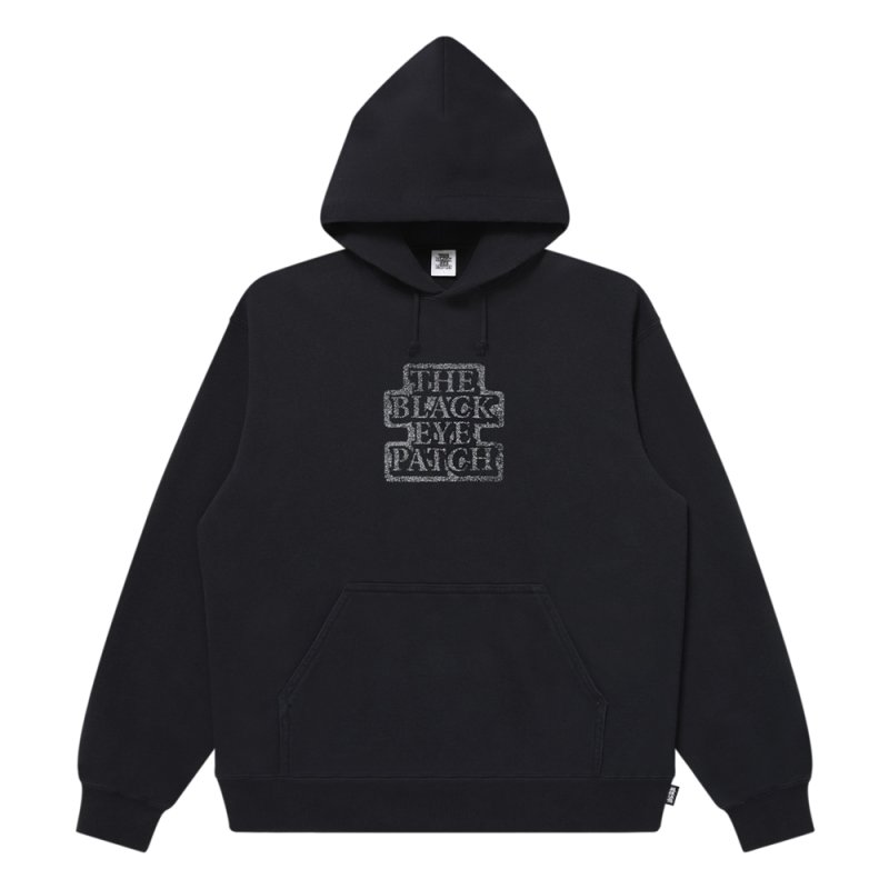 画像1: BlackEyePatch/DAMAGED OG LABEL HOODIE（BLACK）