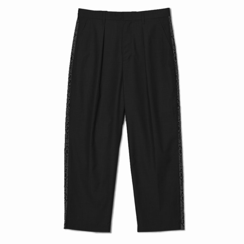 画像2: BUENA VISTA/Side line python pants（BLACK）［サイドラインパイソンパンツ-26春夏］