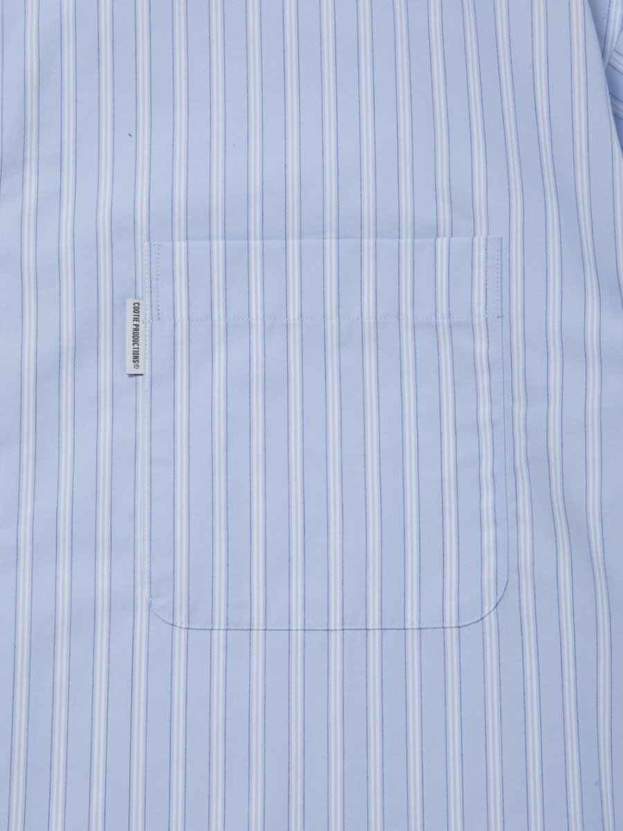 画像3: COOTIE PRODUCTIONS/Stripe Broad L/S Shirt（Saxe）［ストライプブロードシャツ-26春夏］ (3)