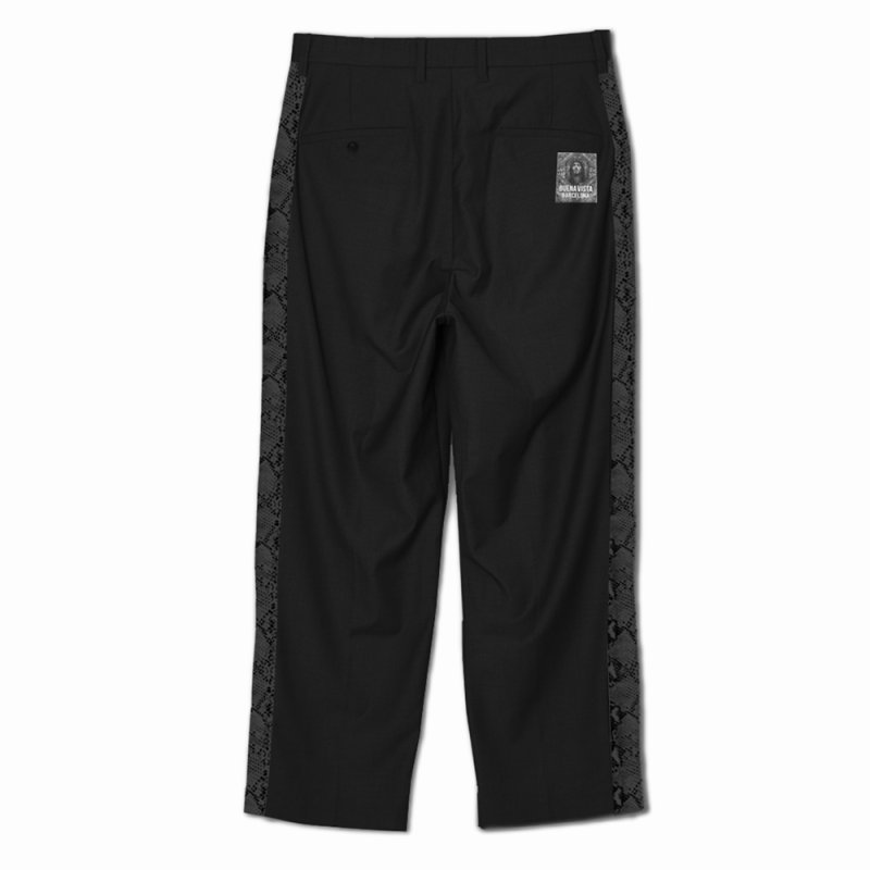 画像3: BUENA VISTA/Side line python pants（BLACK）［サイドラインパイソンパンツ-26春夏］