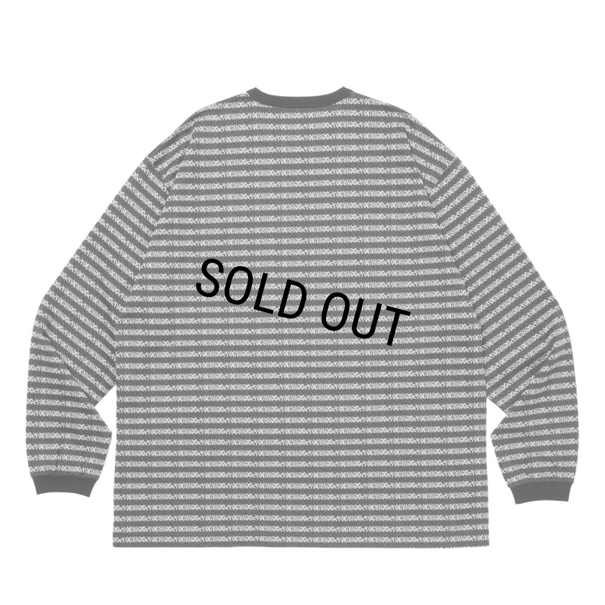 画像2: COOTIE PRODUCTIONS/Supima Jacquard Border L/S Tee（Black）［ジャガードボーダー長袖T-26春夏］ (2)