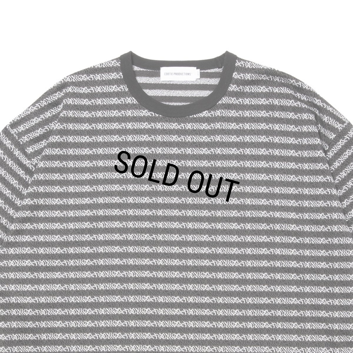 画像3: COOTIE PRODUCTIONS/Supima Jacquard Border L/S Tee（Black）［ジャガードボーダー長袖T-26春夏］ (3)