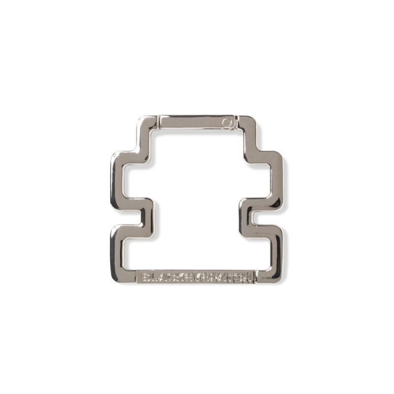 画像1: BlackEyePatch/OG LABEL SHAPED CARABINER（SILVER）