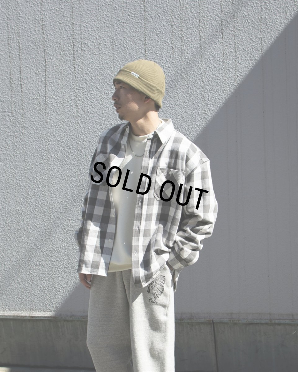 画像3: CALEE/TOMPKIN'S LOOP TYPE 40'S SWEAT RELAX PANTS（VINTAGE GRAY）［スウェットリラックスパンツ-26春夏］ (3)