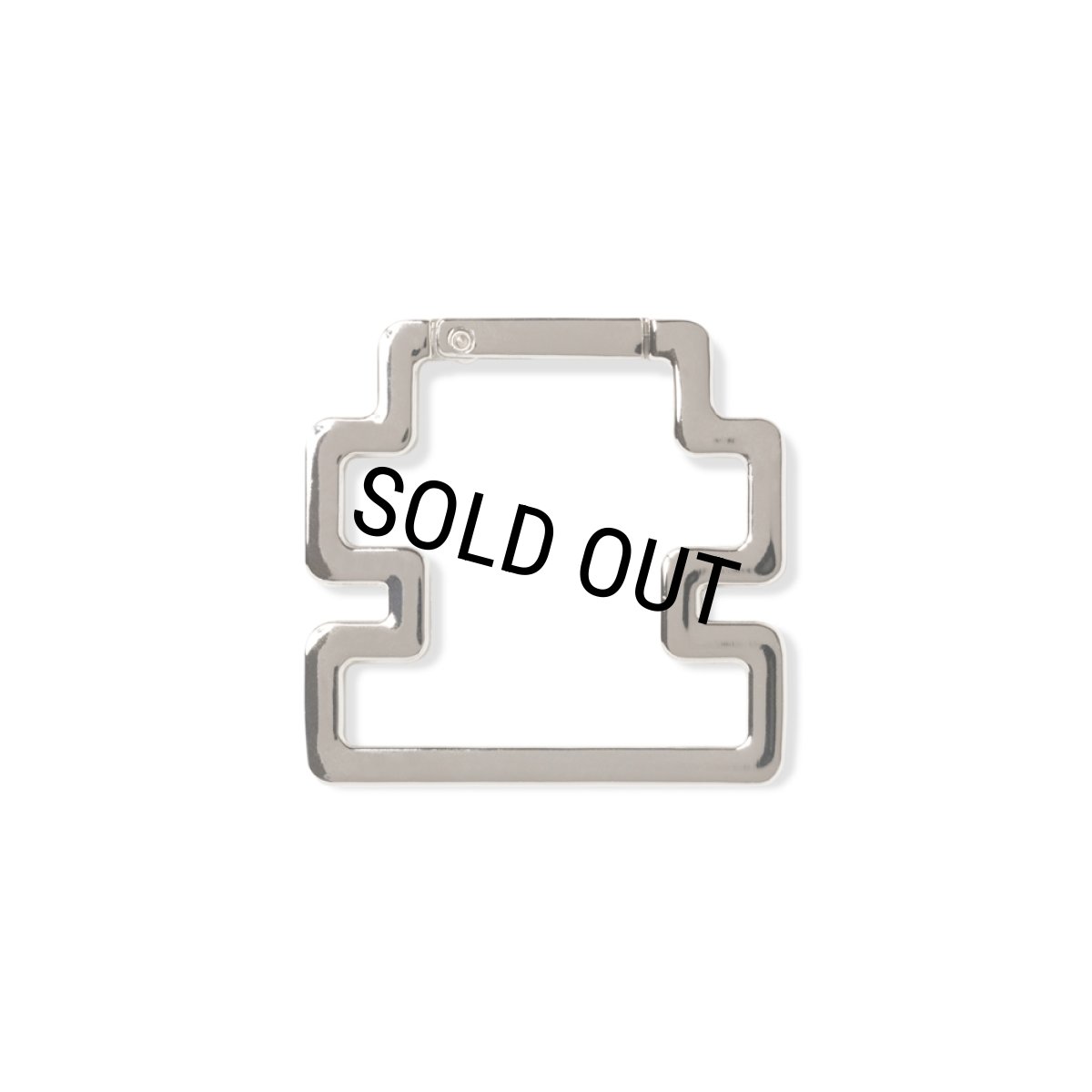 画像2: BlackEyePatch/OG LABEL SHAPED CARABINER（SILVER） (2)