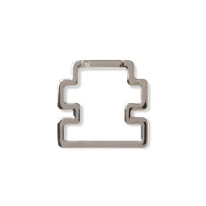 画像2: BlackEyePatch/OG LABEL SHAPED CARABINER（SILVER） (2)