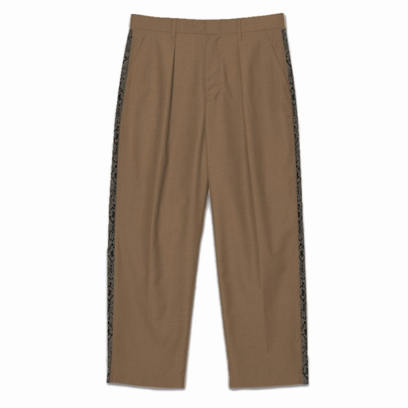 画像2: BUENA VISTA/Side line python pants（BEIGE）［サイドラインパイソンパンツ-26春夏］