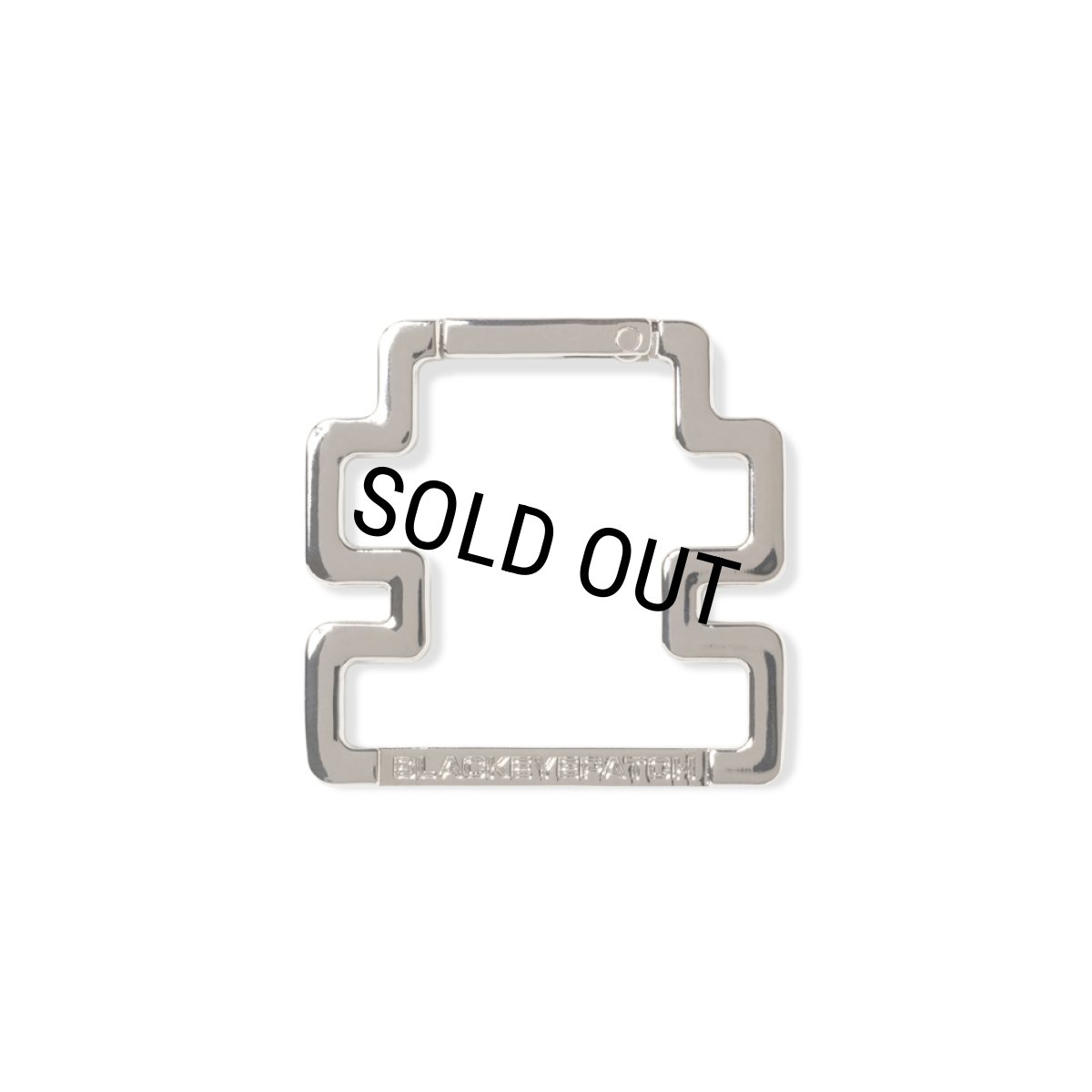画像1: BlackEyePatch/OG LABEL SHAPED CARABINER（SILVER） (1)
