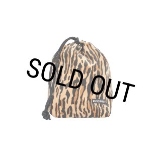 WACKO MARIA/VELVET DRAWSTRING BAG（BEIGE）［ベルベットドロー