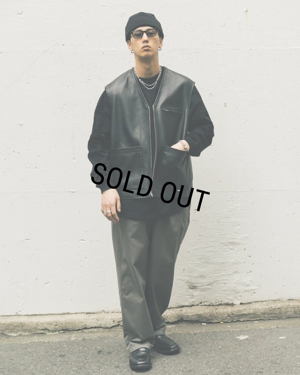 画像5: COOTIE PRODUCTIONS/Westpoint 2 Tuck Easy Trousers（Gray）［ウエストポイントツータックイージートラウザース-26春夏］ (5)