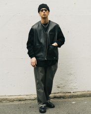 画像5: COOTIE PRODUCTIONS/Westpoint 2 Tuck Easy Trousers（Gray）［ウエストポイントツータックイージートラウザース-26春夏］ (5)