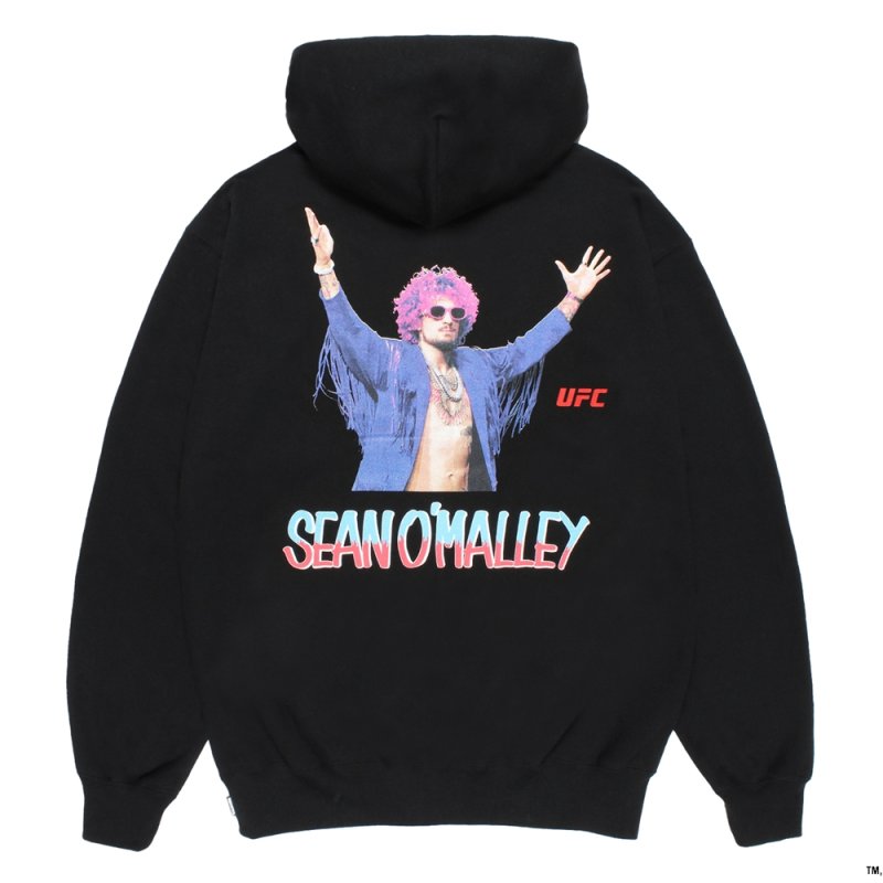 画像2: WACKO MARIA/UFC / HEAVY WEIGHT ZIP HOODED SWEAT SHIRT（BLACK）［ジップアップパーカー-26春夏］