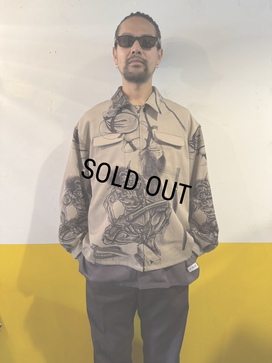 画像11: exodus brand/百鬼図 WOOL GABARDINE SWING TOP JACKET（BEIGE）［スウィングトップJKT-26春夏］ (11)