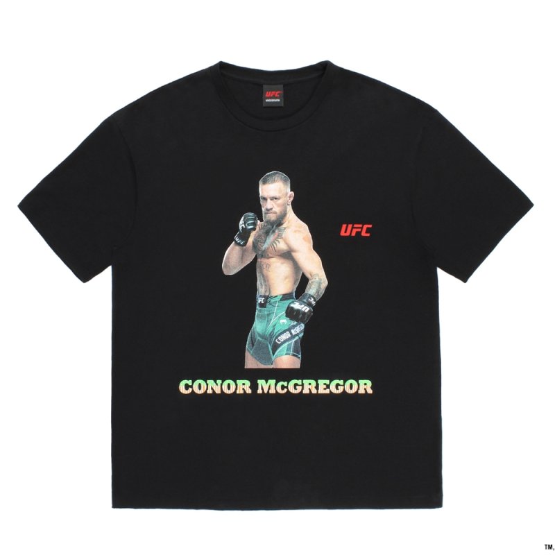 画像1: WACKO MARIA/UFC / WASHED HEAVY WEIGHT T-SHIRT（BLACK）［プリント+刺繍T-26春夏］