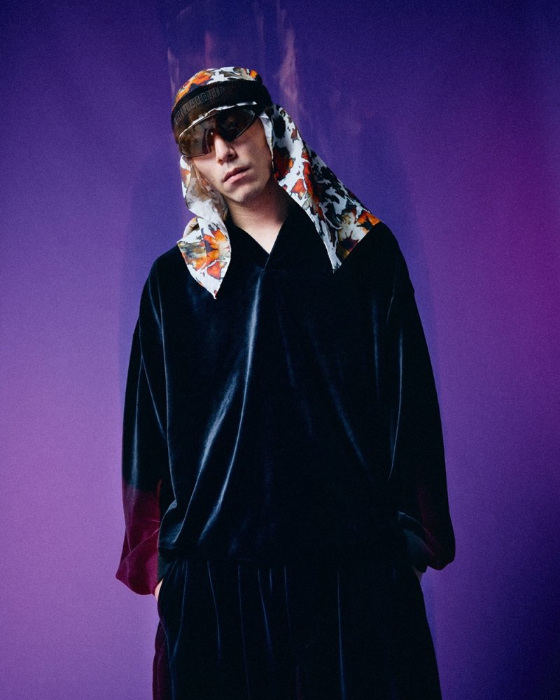 画像2: TIGHTBOOTH/SKIPPER VELOUR L/S SHIRT（Black）［スキッパーベロアシャツ-26春夏］