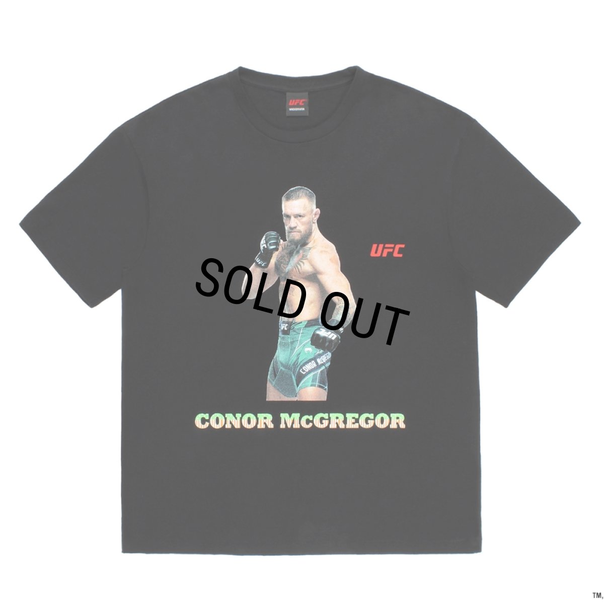 画像1: WACKO MARIA/UFC / WASHED HEAVY WEIGHT T-SHIRT（BLACK）［プリント+刺繍T-26春夏］ (1)