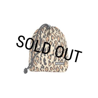 WACKO MARIA/LEOPARD DRAWSTRING BAG（BEIGE）［レオパードドロー
