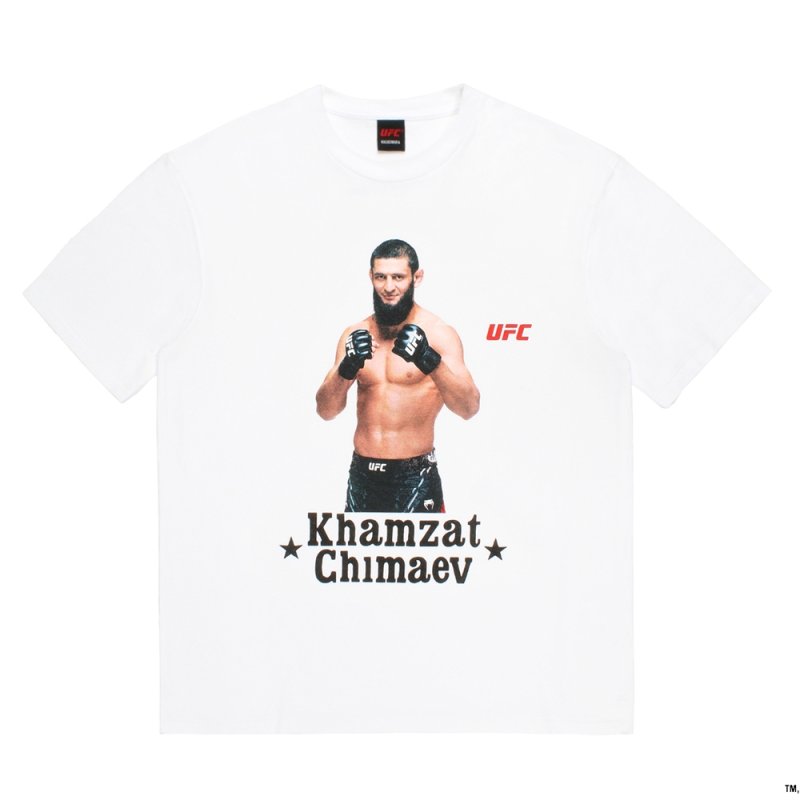 画像1: WACKO MARIA/UFC / WASHED HEAVY WEIGHT T-SHIRT（WHITE）［プリント+刺繍T-26春夏］