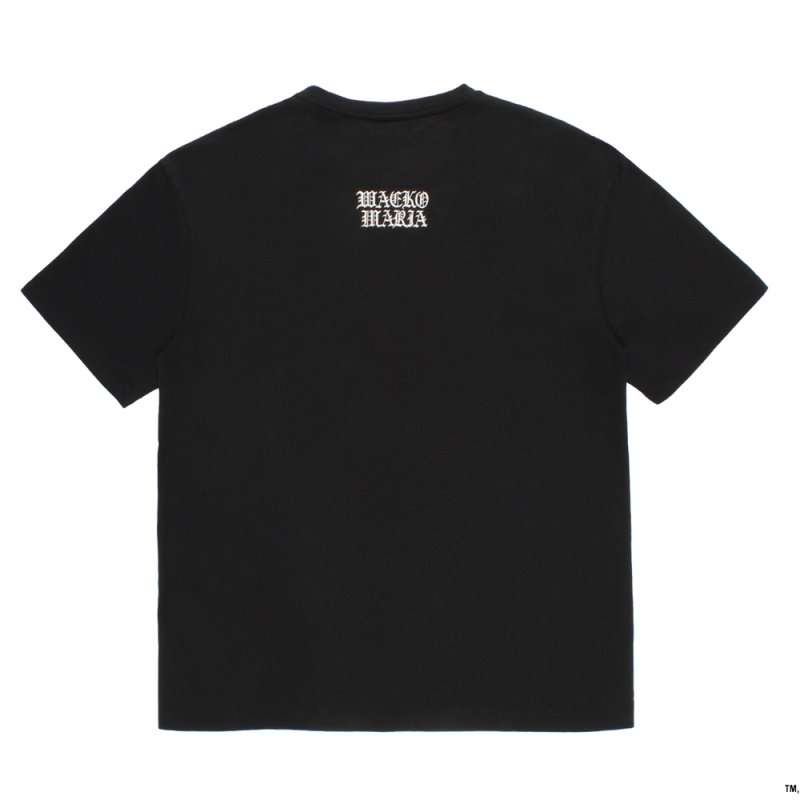 画像2: WACKO MARIA/UFC / WASHED HEAVY WEIGHT T-SHIRT（BLACK）［プリント+刺繍T-26春夏］
