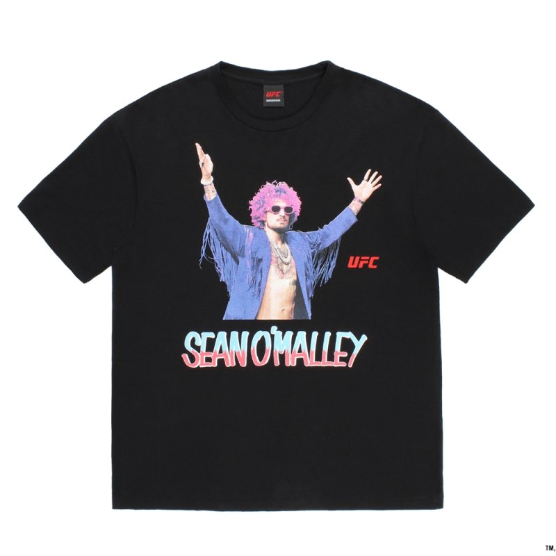 画像1: WACKO MARIA/UFC / WASHED HEAVY WEIGHT T-SHIRT（BLACK）［プリント+刺繍T-26春夏］