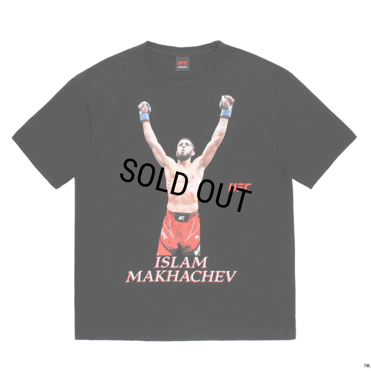 画像1: WACKO MARIA/UFC / WASHED HEAVY WEIGHT T-SHIRT（BLACK）［プリント+刺繍T-26春夏］ (1)