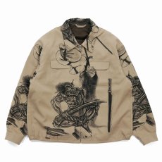 画像1: exodus brand/百鬼図 WOOL GABARDINE SWING TOP JACKET（BEIGE）［スウィングトップJKT-26春夏］ (1)