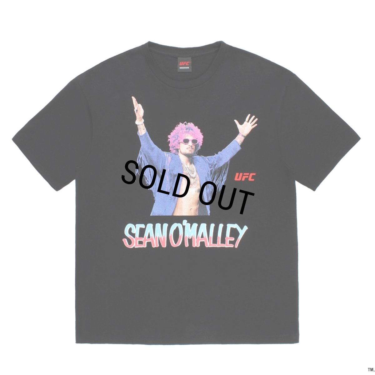 画像1: WACKO MARIA/UFC / WASHED HEAVY WEIGHT T-SHIRT（BLACK）［プリント+刺繍T-26春夏］ (1)