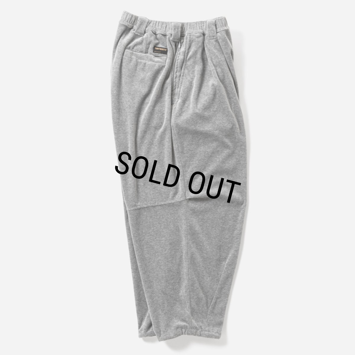 画像3: TIGHTBOOTH/VELOUR BALLOON PANTS（Gray）［ベロアバルーンパンツ-26春夏］ (3)